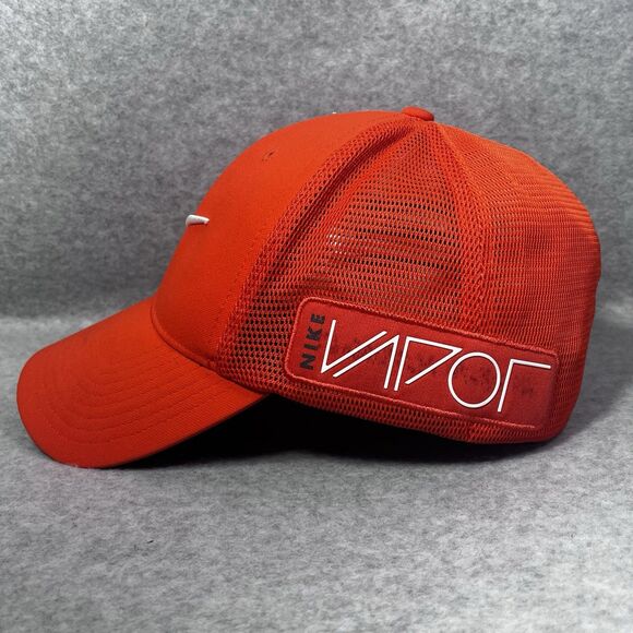 Nike Golf Tour Legacy‎ RZN Vapor Flexfit Fitted Hat Cap S/M Mesh Back Orange - Picture 14 of 16